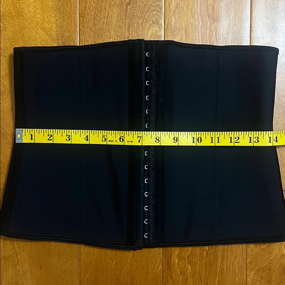 YIANNA Black Corset Size L Whimsigoth Grunge Renaissance Waist Trainer Festival - Picture 5 of 10